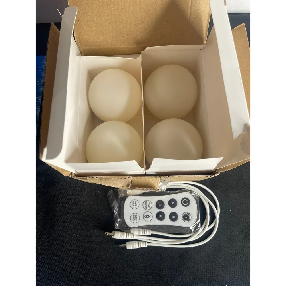 Astarexin Floating Pool Lights 4 Pack‎ RGB LED Hot Tub Decor A-FQD01-US Remote